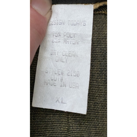 Design Todays Jacket & Skirt Set Womens XL Yellow/Brown Cottage Core US 2pc Suit - Picture 5 of 16